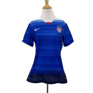 Nike Soccer Jersey Womens M Medium US National Team Stadium Away 2015 World Cup